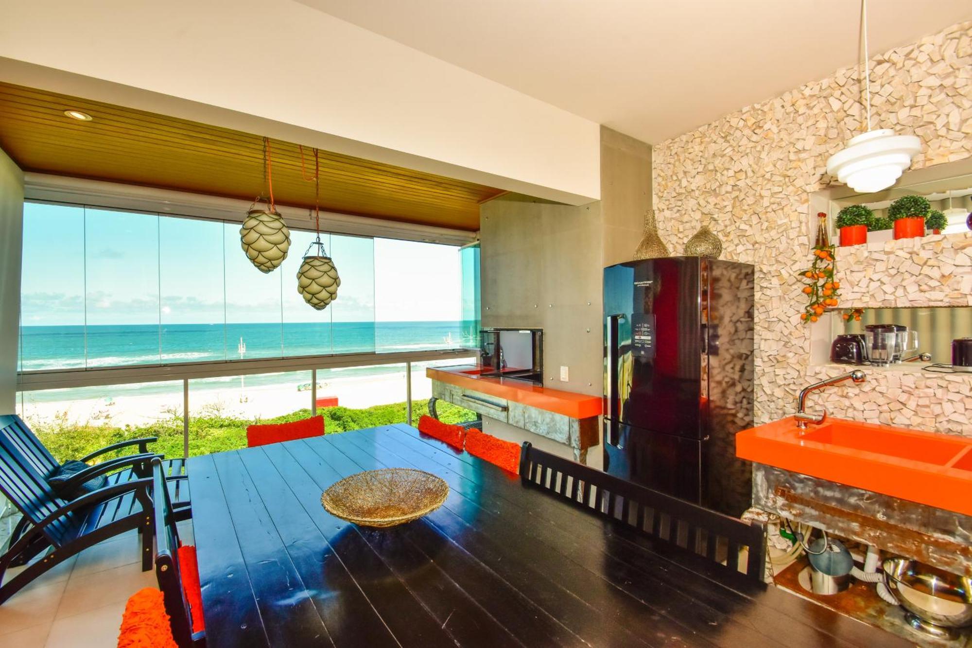 Apartamento Frente Mar Na Praia Do Santinho N880 Florianópolis Eksteriør bilde